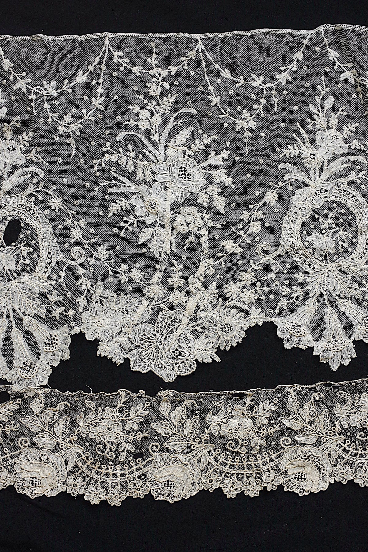 アンティークレース dentelle ancienne ブリュクセルレース ハギレ