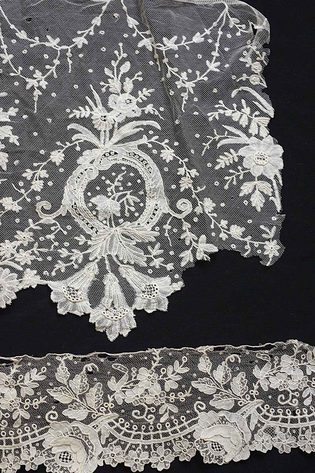 アンティークレース dentelle ancienne ブリュクセルレース ハギレ 3