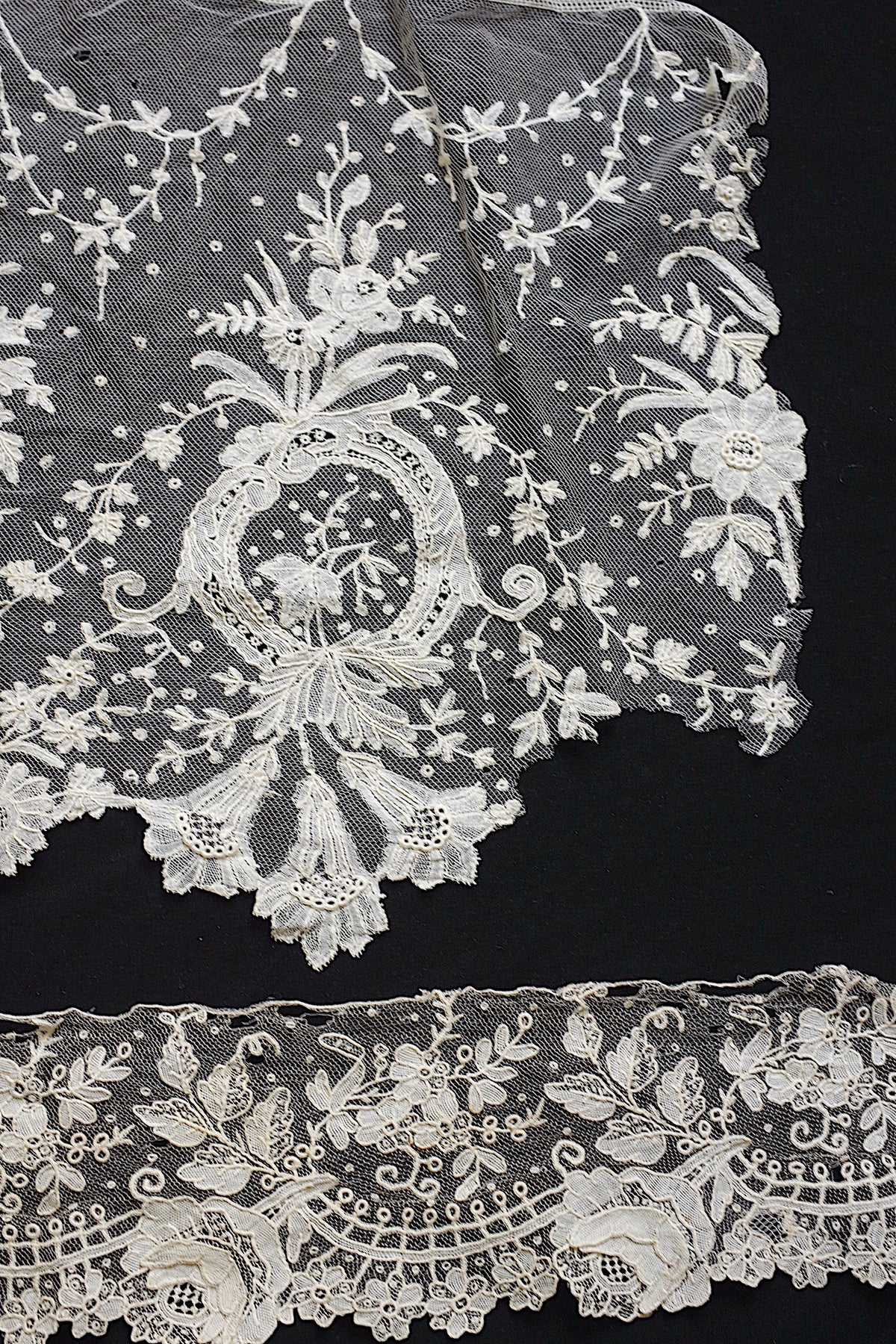 アンティークレース dentelle ancienne ブリュクセルレース ハギレ 3