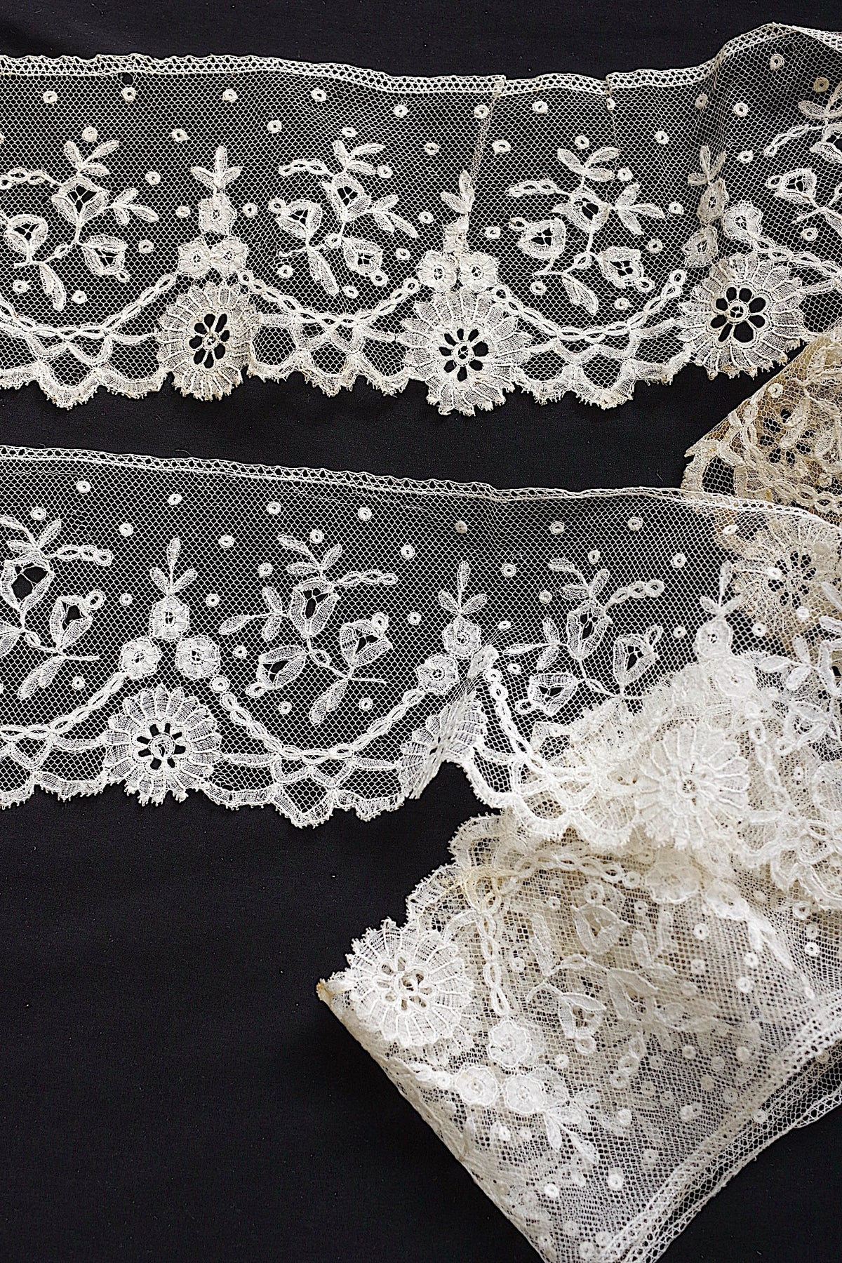 アンティークレース dentelle ancienne アプリカッションアングレテール