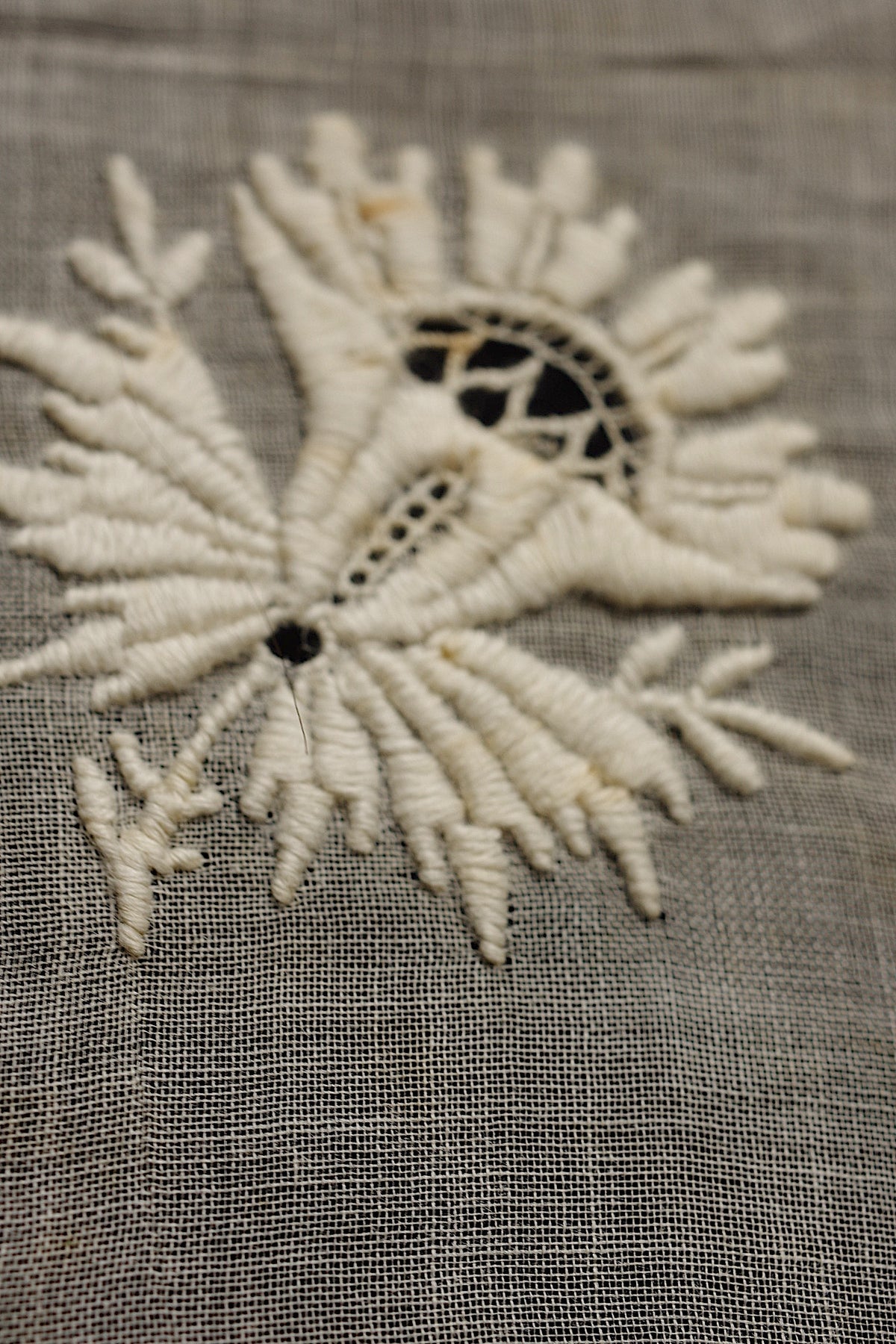 アンティークレース dentelle ancienne モチーフ 刺繍 ハギレ 4