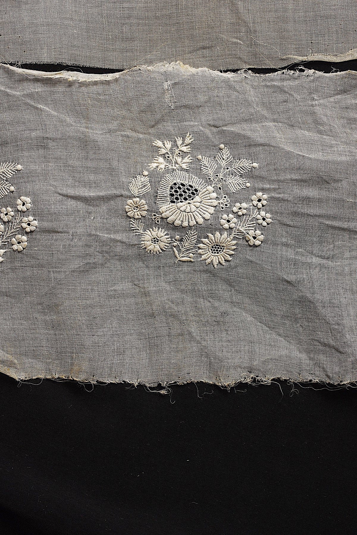 アンティークレース dentelle ancienne モチーフ 刺繍 ハギレ 7