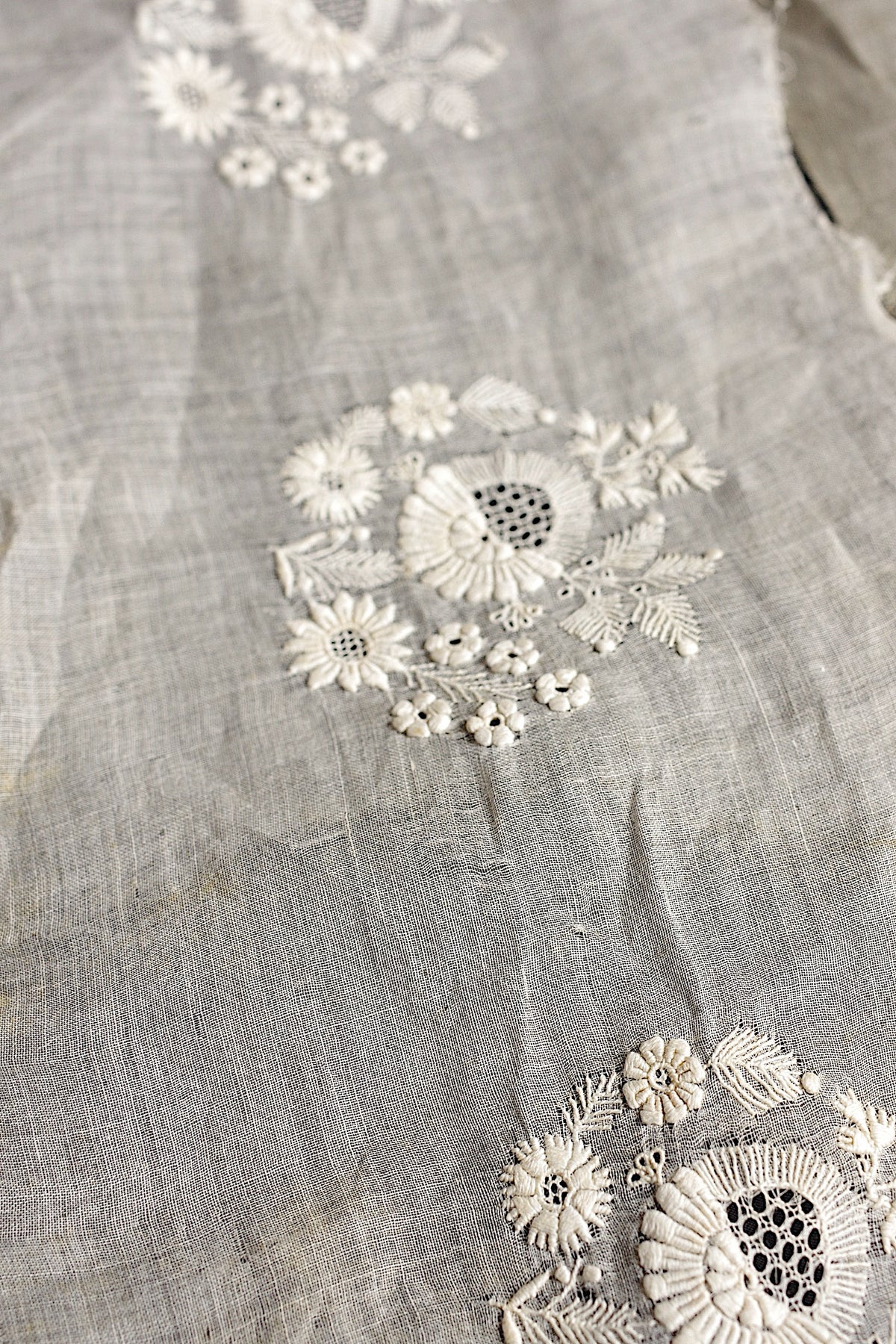 アンティークレース dentelle ancienne モチーフ 刺繍 ハギレ 8