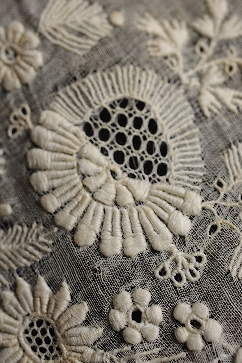 アンティークレース dentelle ancienne モチーフ 刺繍 ハギレ 9