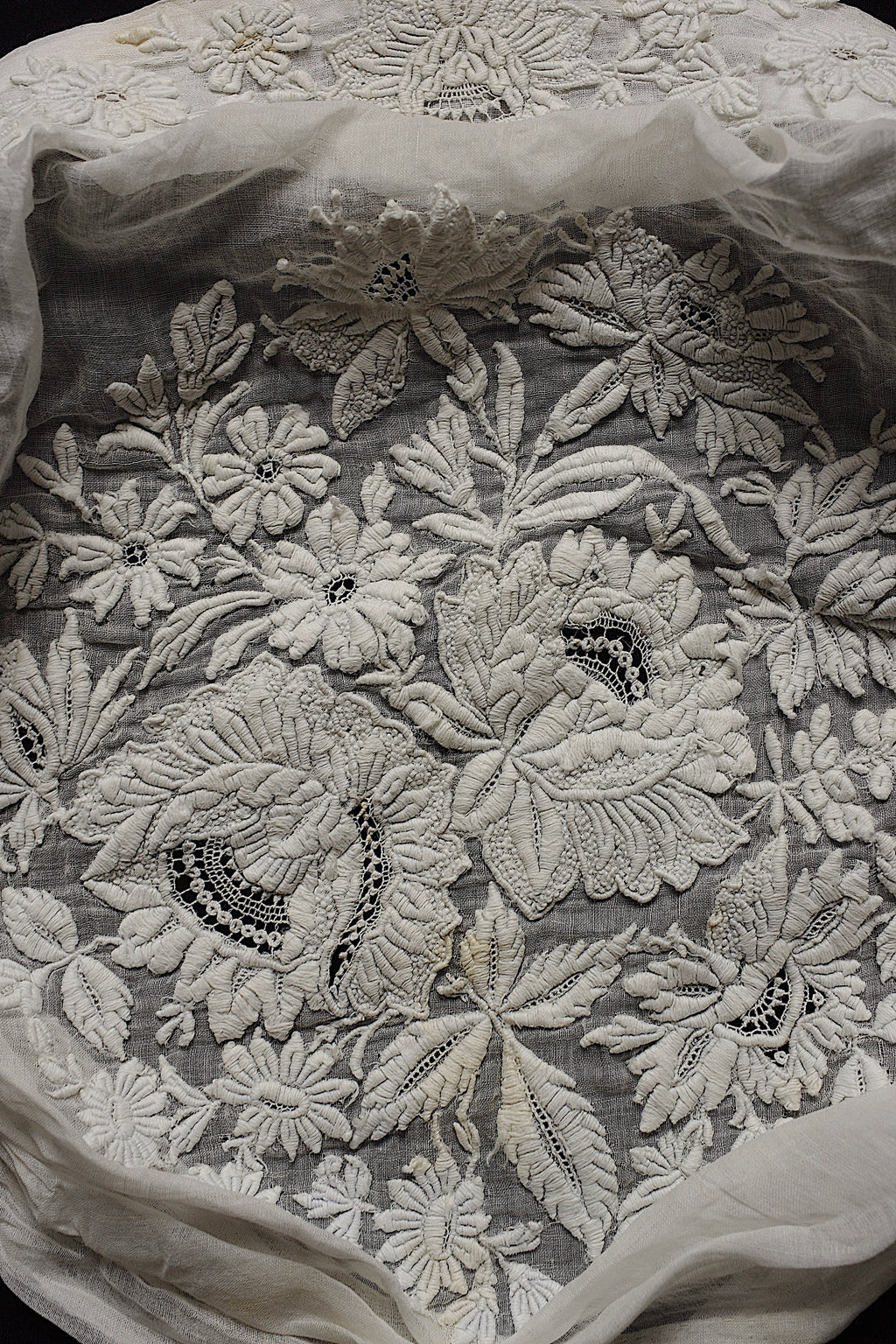 アンティークレース dentelle ancienne モチーフ 刺繍 ハギレ2 5