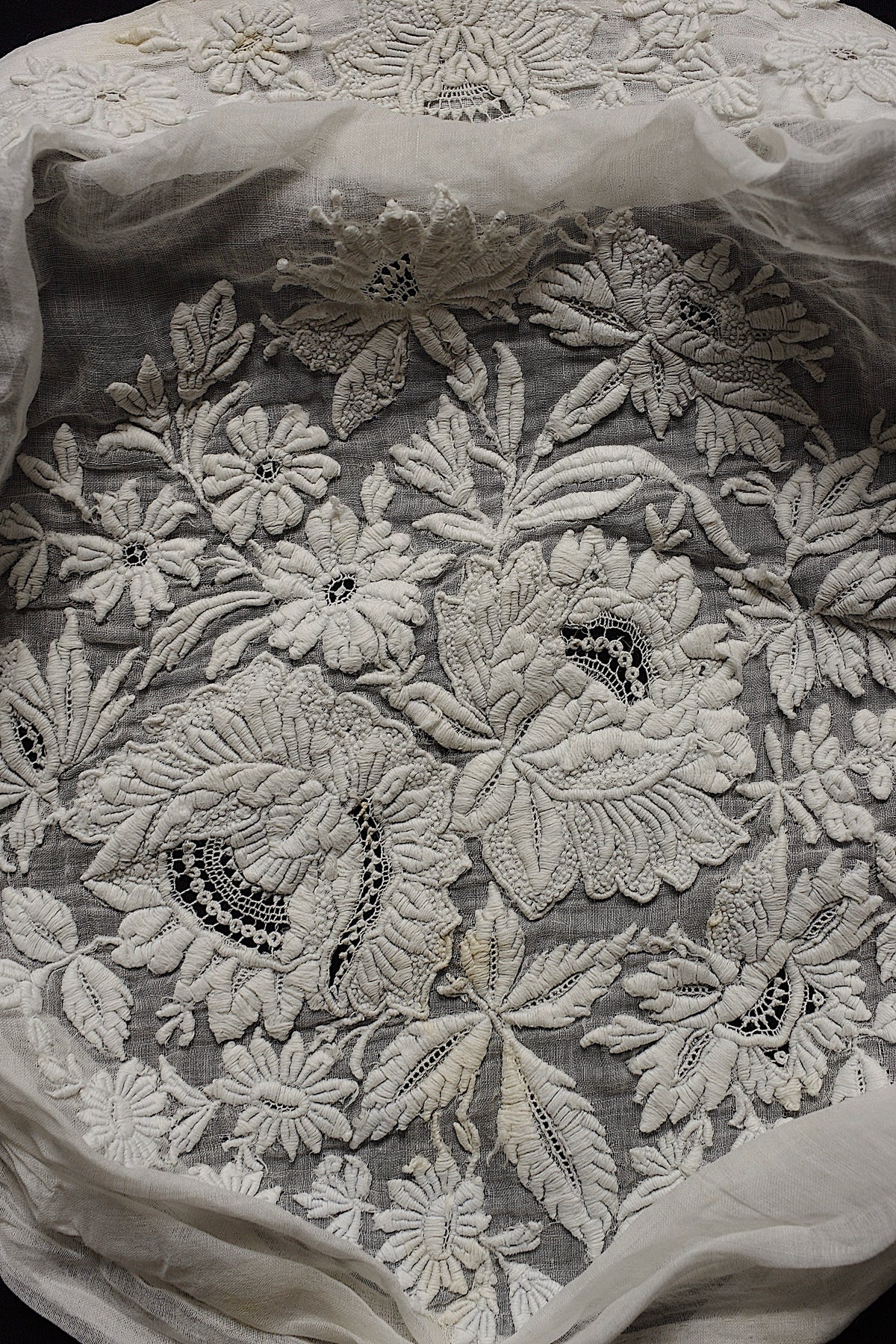 アンティークレース dentelle ancienne モチーフ 刺繍 ハギレ2 5