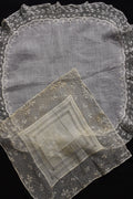 アンティークレース dentelle ancienne ハンカチ２枚