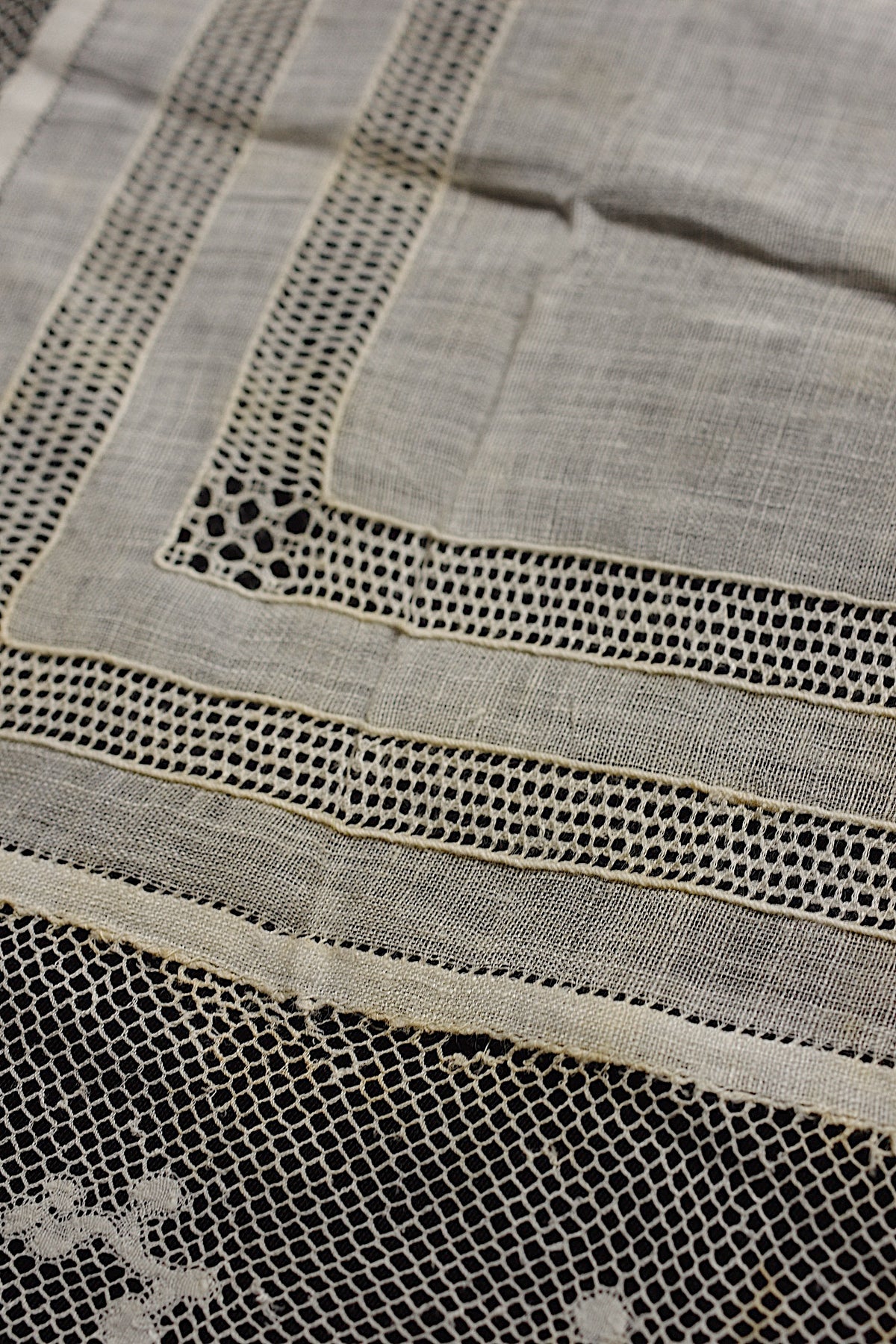 アンティークレース dentelle ancienne ハンカチ２枚 11