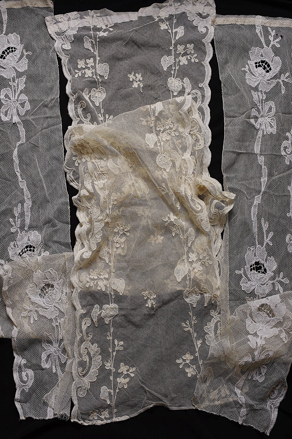 アンティークカーテン linge de maison ancienne