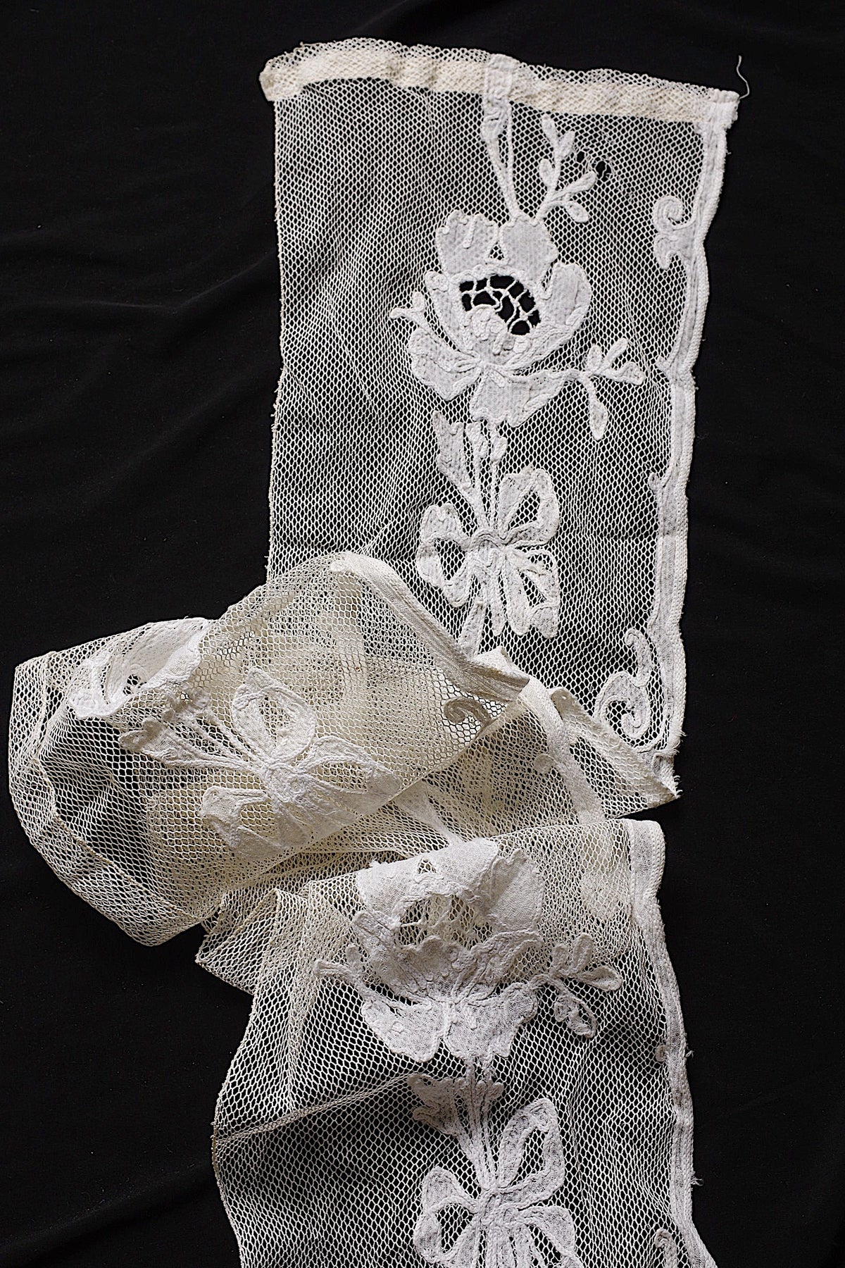 アンティークカーテン linge de maison ancienne 13