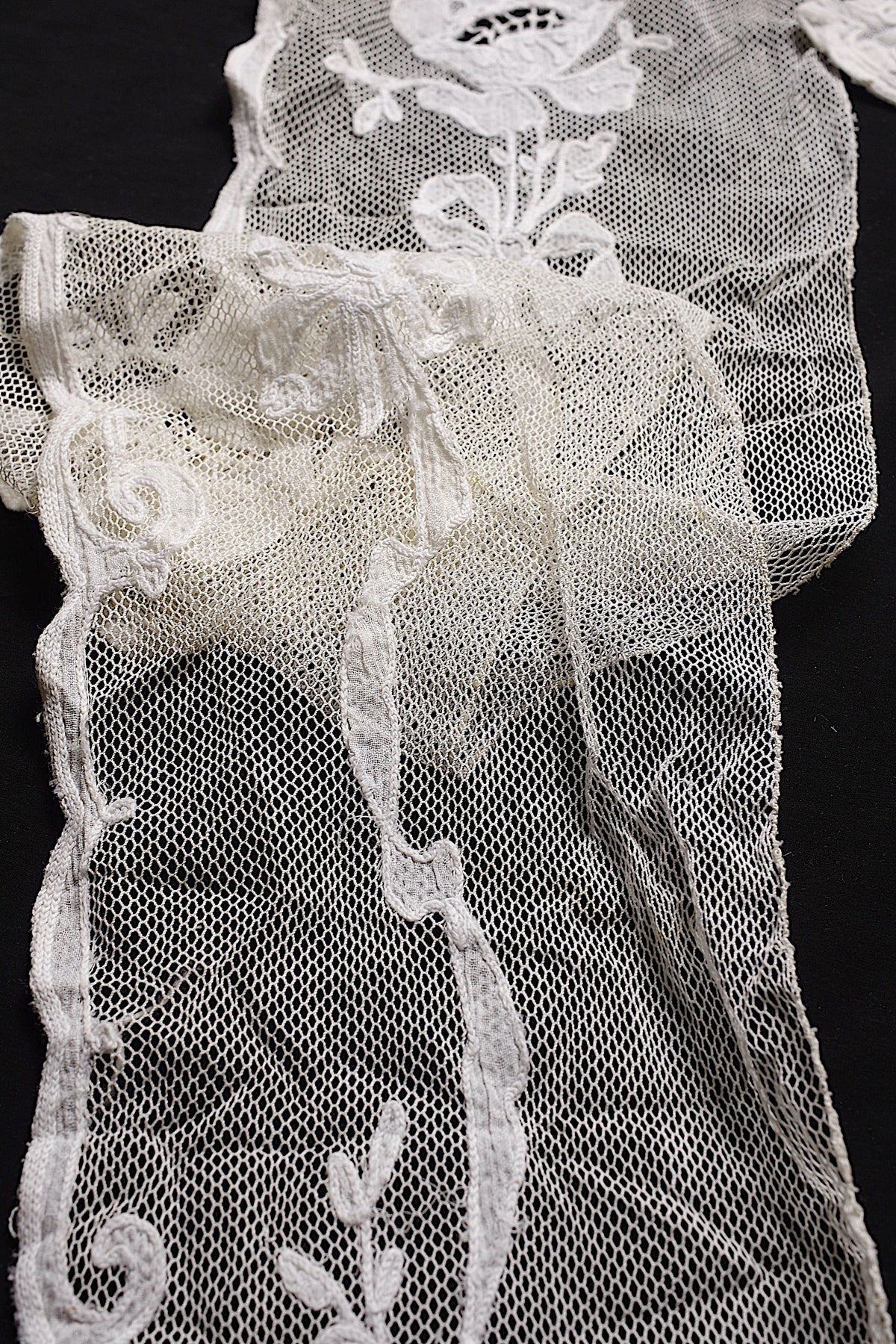 アンティークカーテン linge de maison ancienne 5