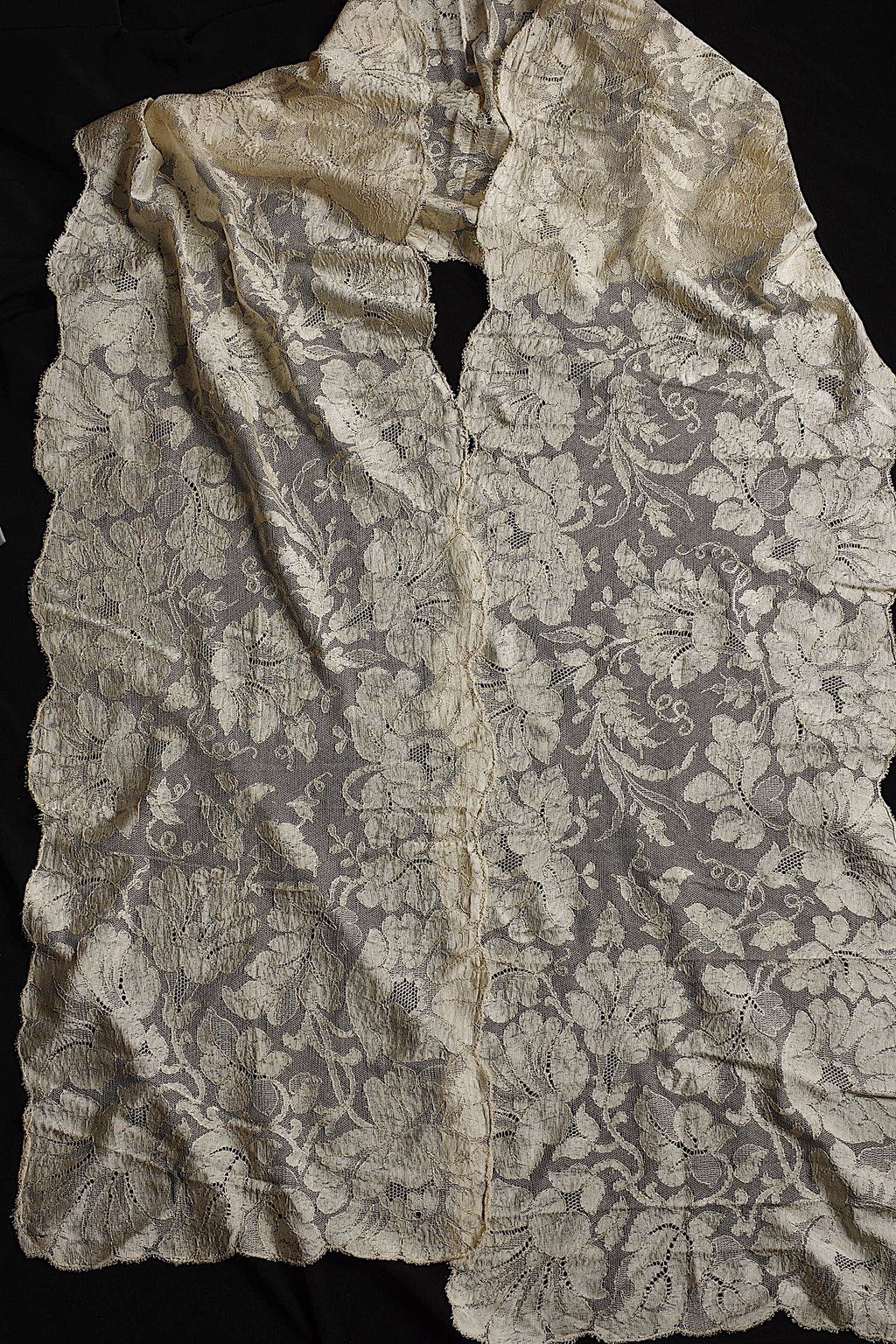 アンティークレース dentelle ancienne ブロンドレース ショール