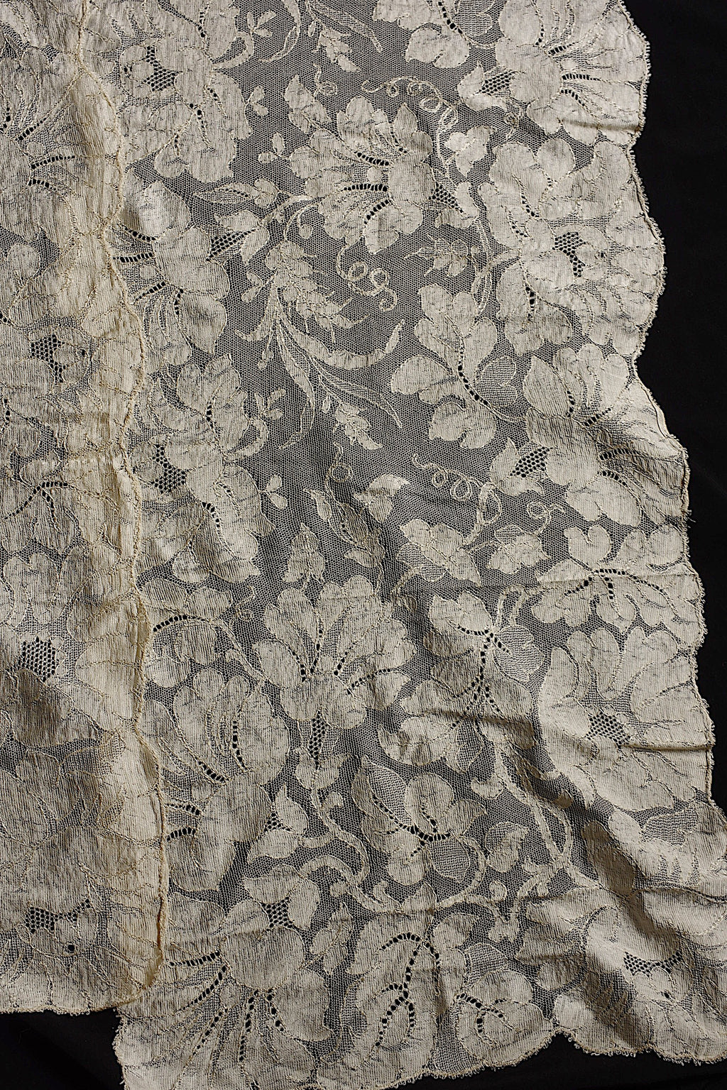 アンティークレース dentelle ancienne ブロンドレース ショール 2