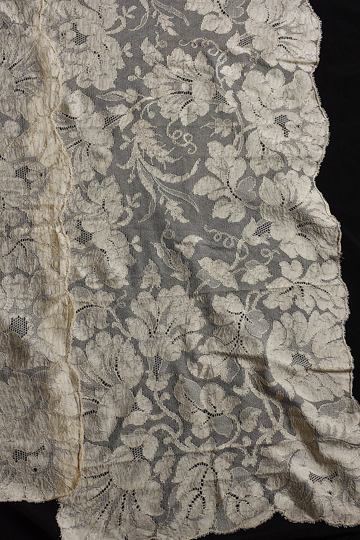 アンティークレース dentelle ancienne ブロンドレース ショール 2
