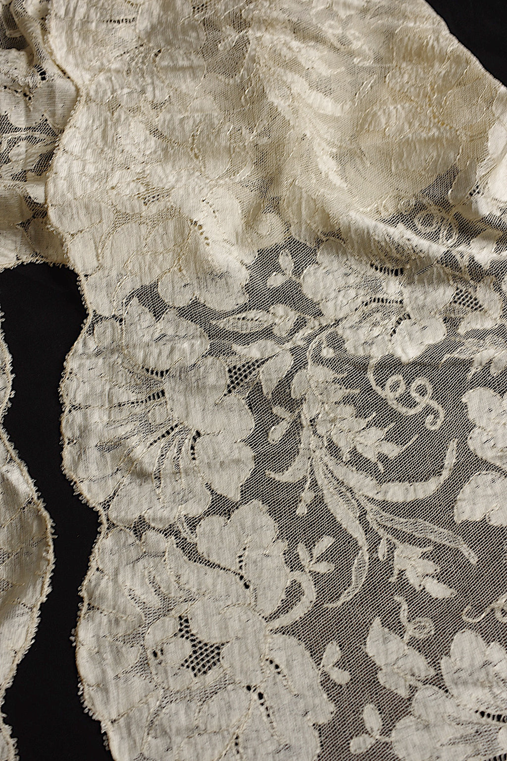 アンティークレース dentelle ancienne ブロンドレース ショール 4
