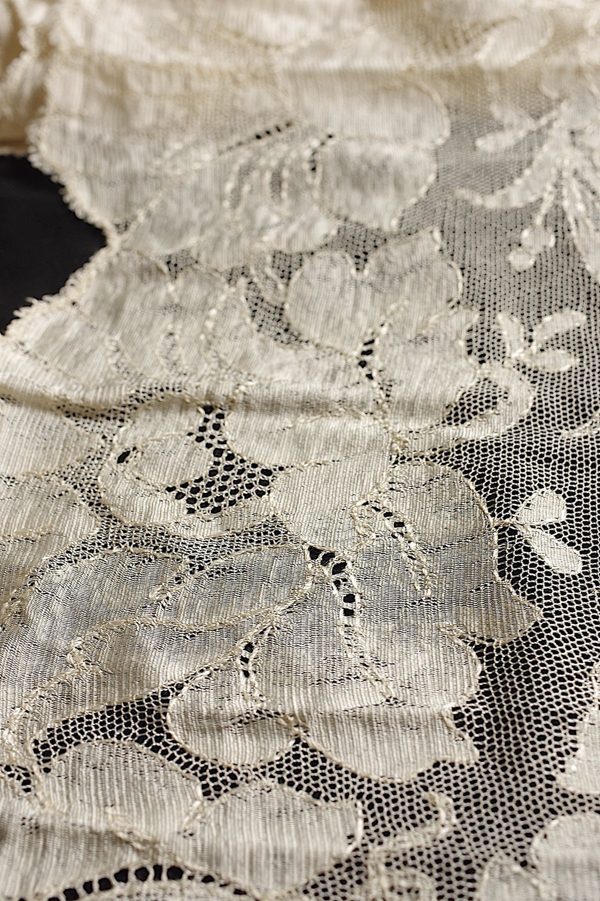 アンティークレース dentelle ancienne ブロンドレース ショール 7