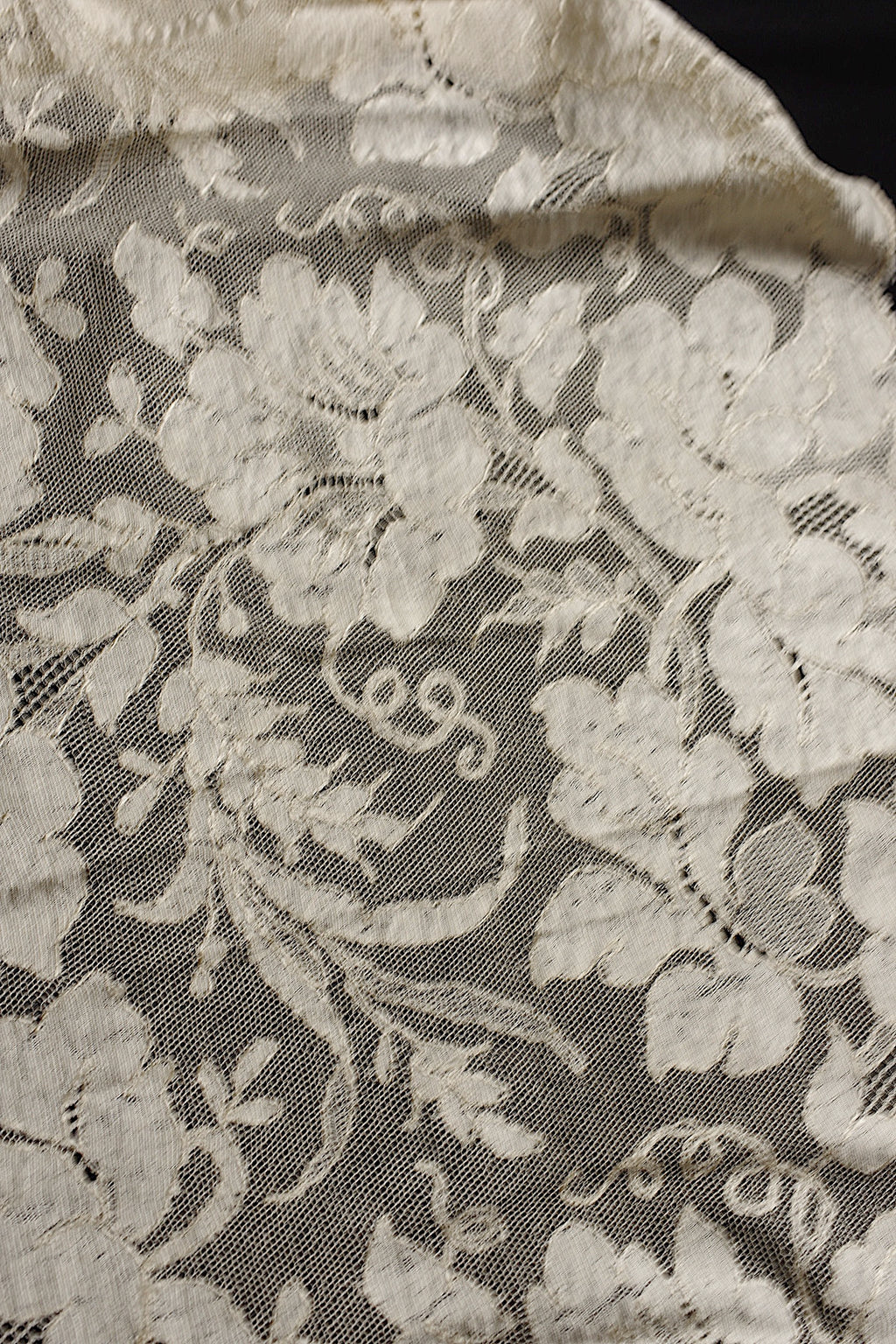 アンティークレース dentelle ancienne ブロンドレース ショール 9