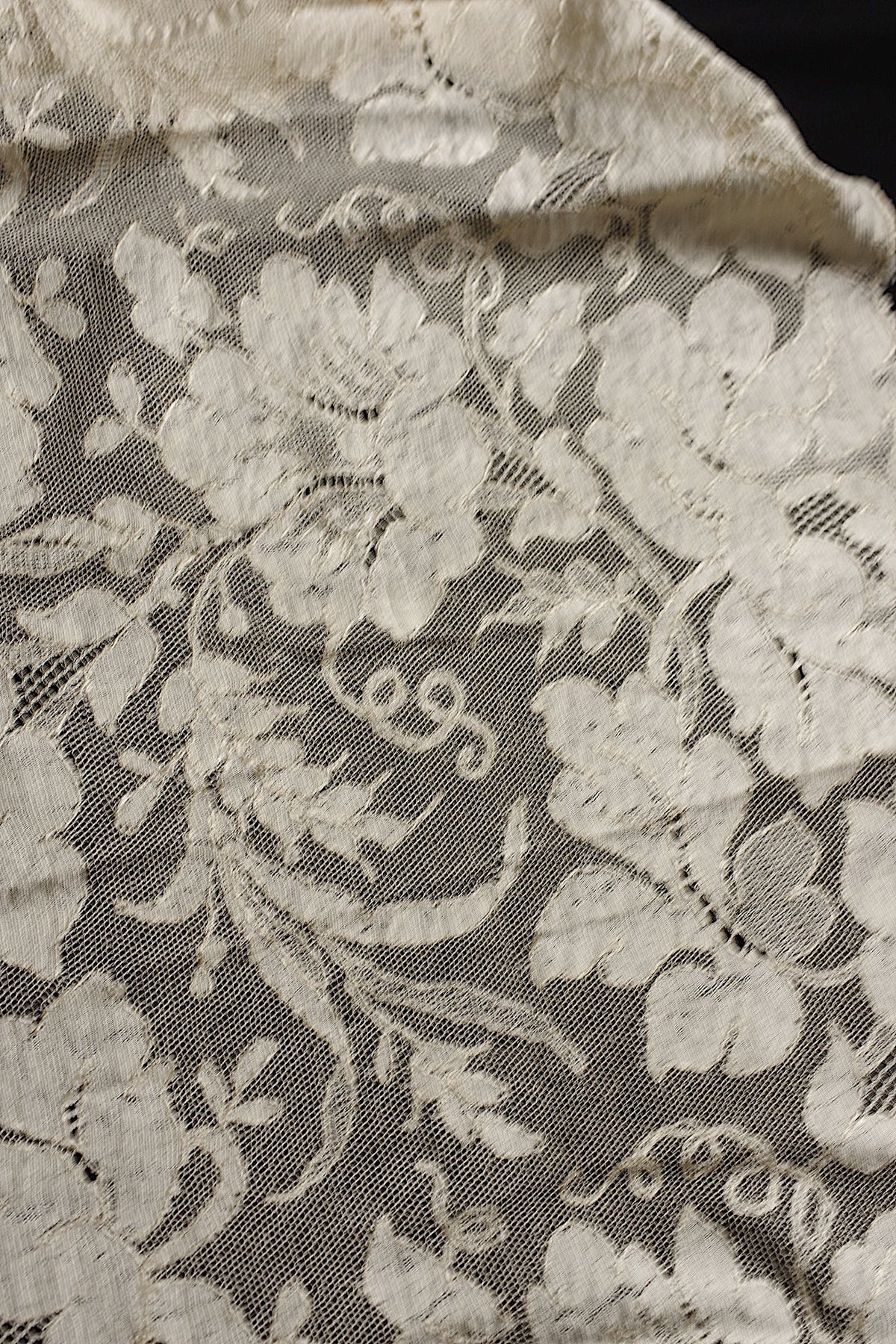 アンティークレース dentelle ancienne ブロンドレース ショール 9