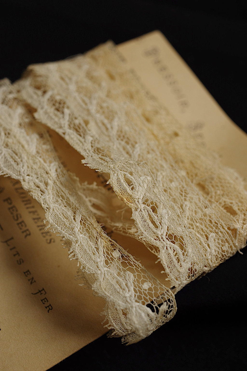 アンティークレース dentelle ancienne チュールテープlot 2