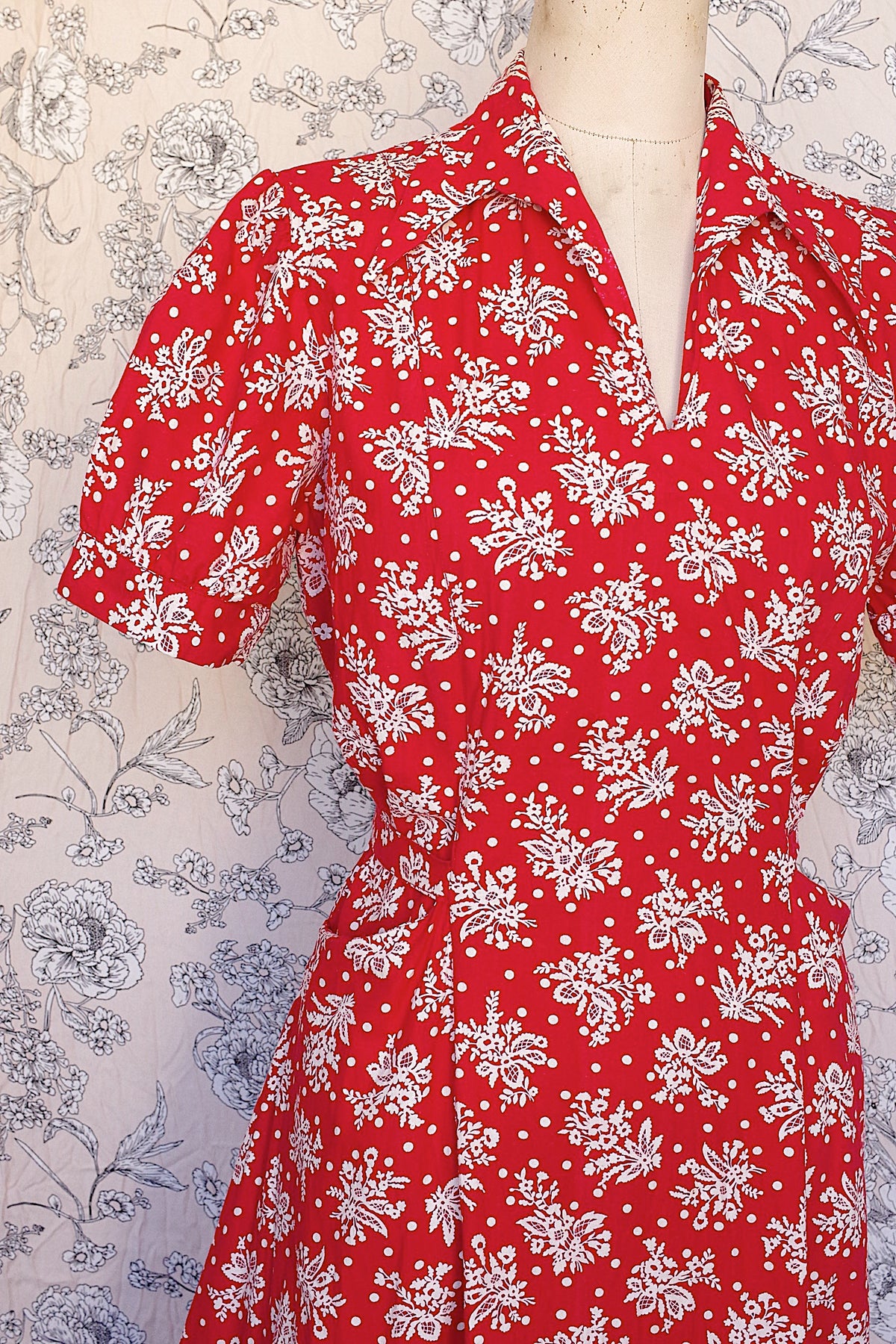 ヴィンテージワンピース vêtement vintage 花柄 2