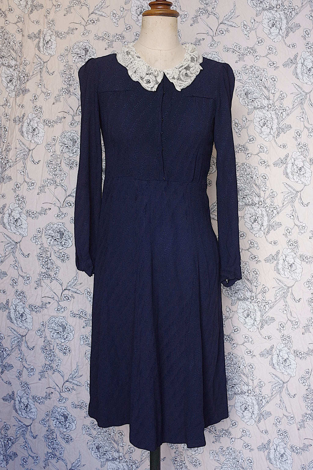 アンティークワンピース vêtement antique ネイヴィー