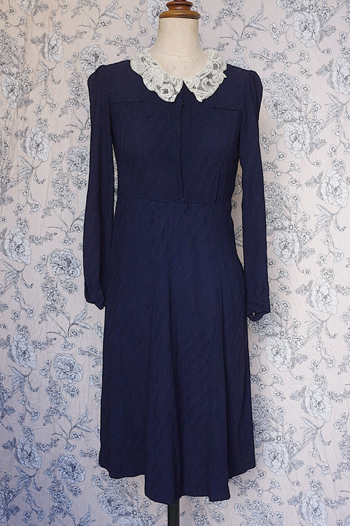 アンティークワンピース vêtement antique ネイヴィー