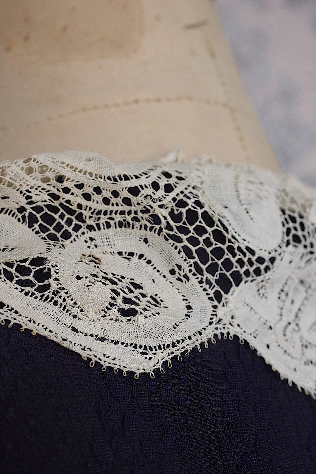 アンティークワンピース vêtement antique ネイヴィー 13