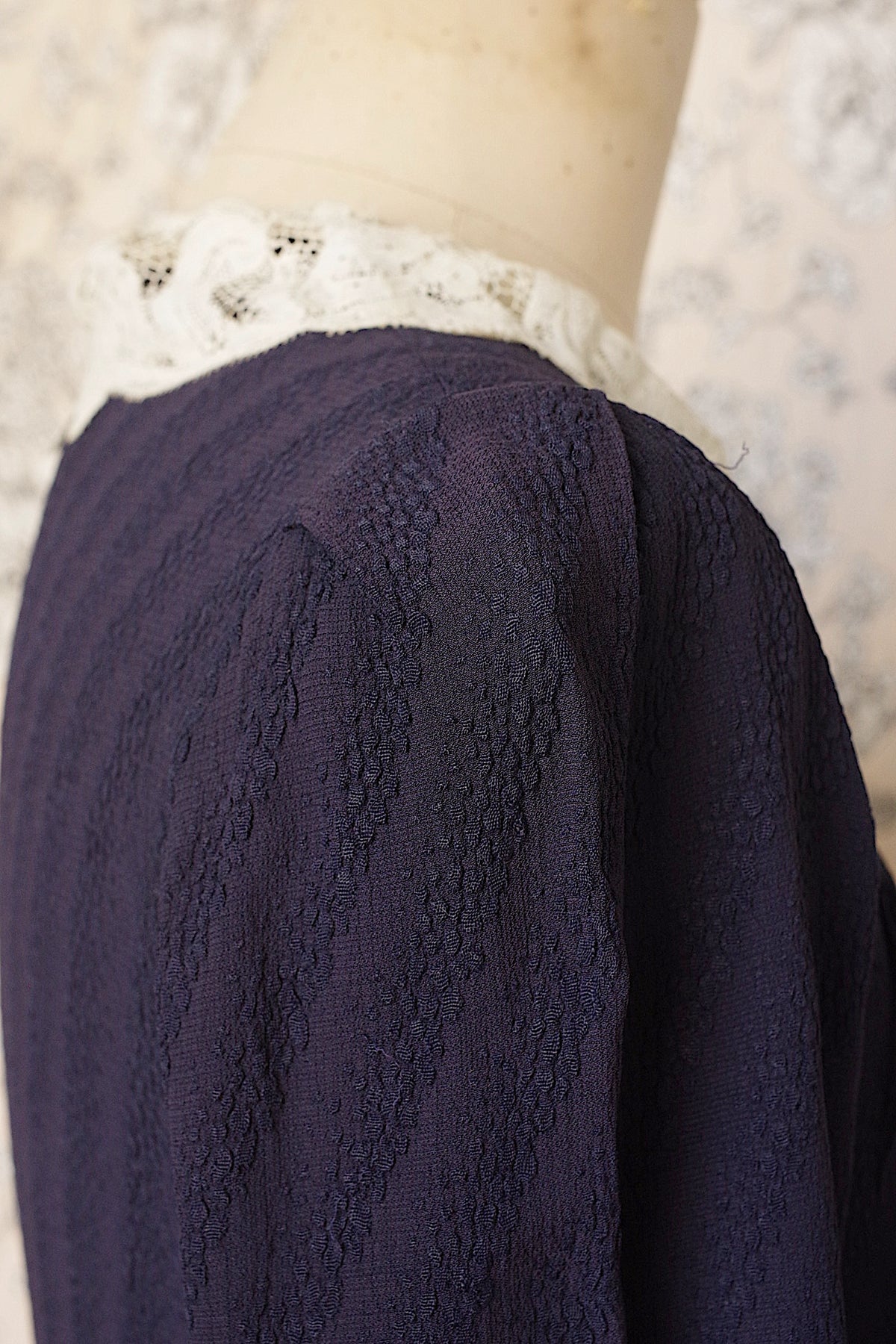 アンティークワンピース vêtement antique ネイヴィー 9