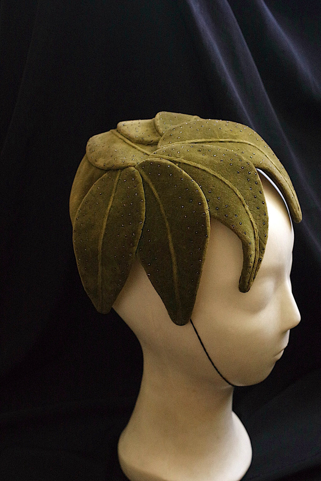 アンティーク帽子 chapeau ancien 葉っぱ 2