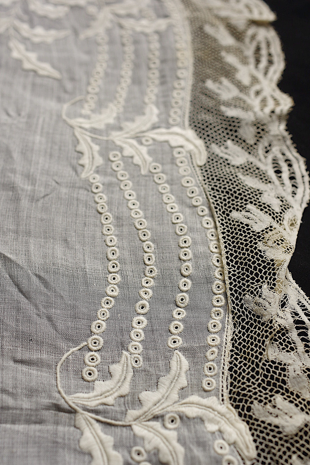 アンティークハンカチ mouchoir ancien 刺繍 4