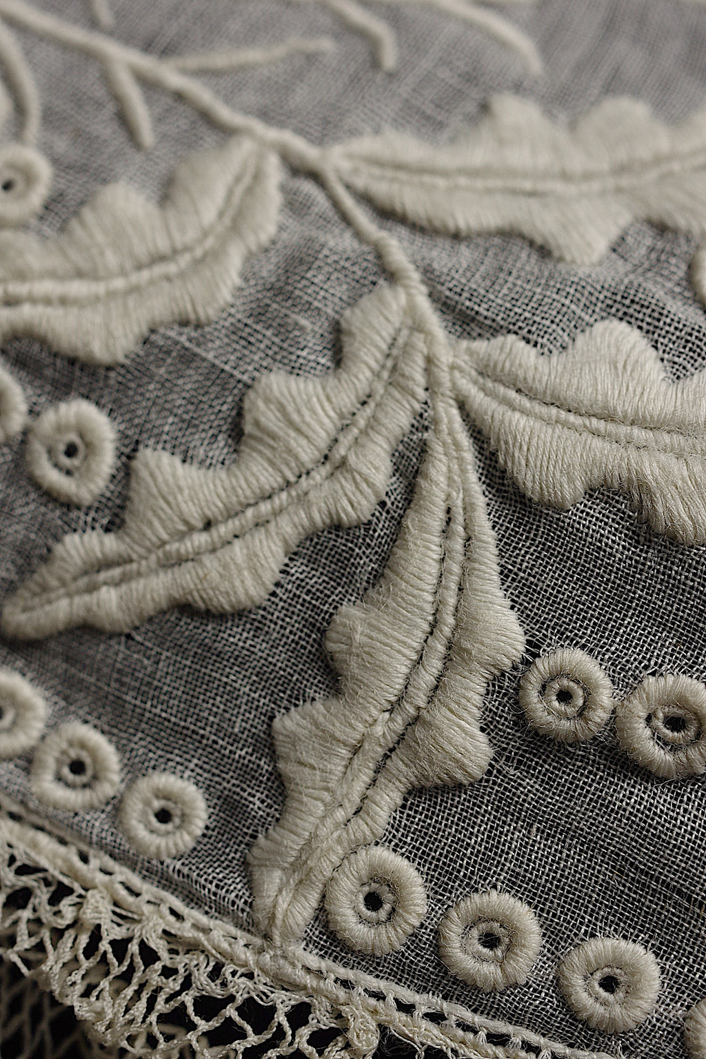 アンティークハンカチ mouchoir ancien 刺繍 5