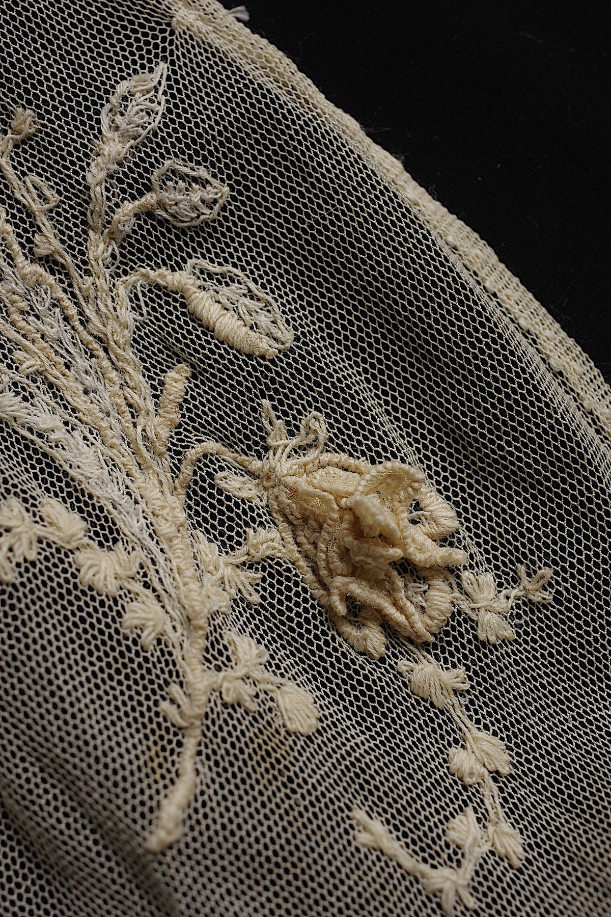 アンティークレース dentelle ancienne 刺繍レースタイ 10