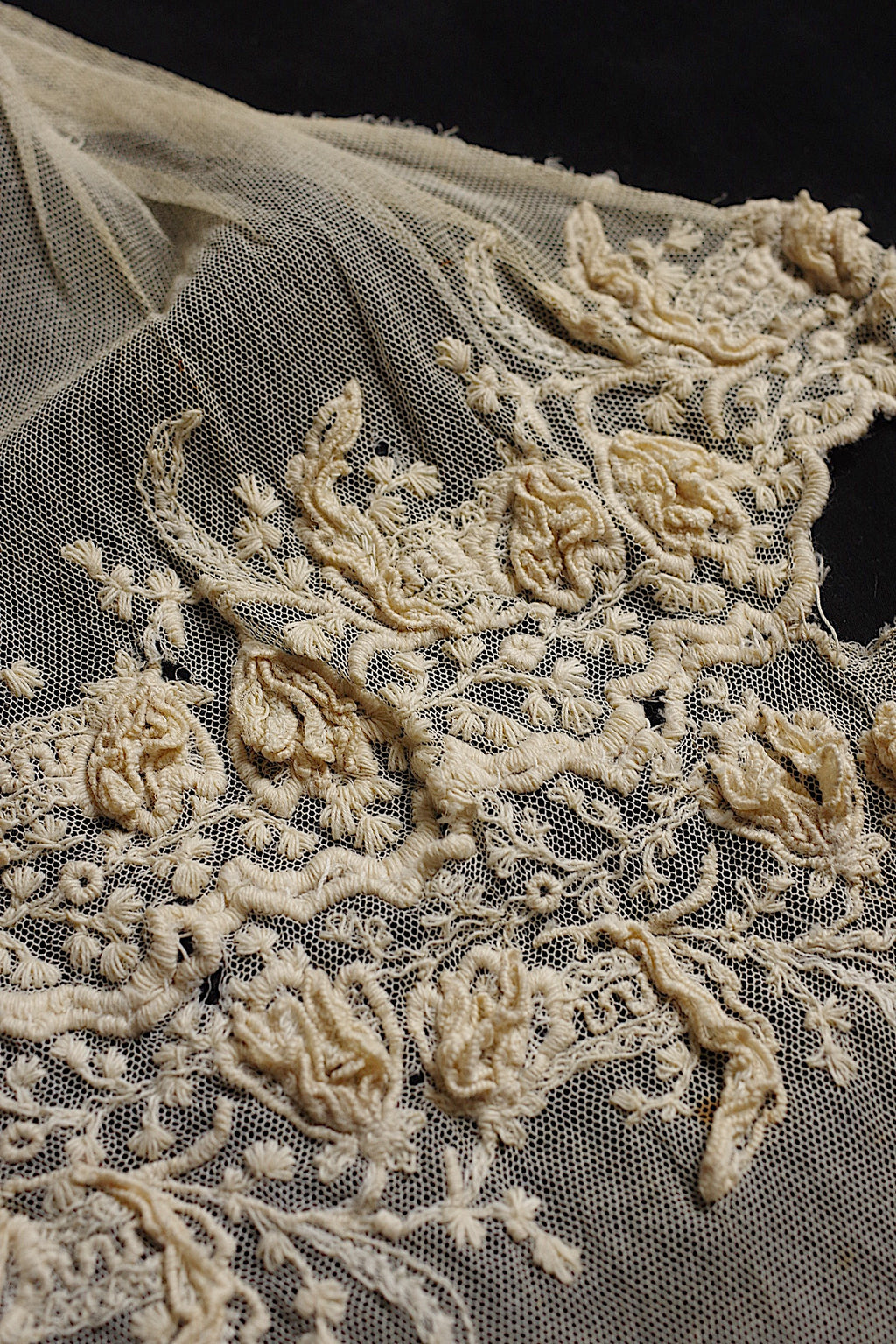 アンティークレース dentelle ancienne 刺繍レースタイ 11