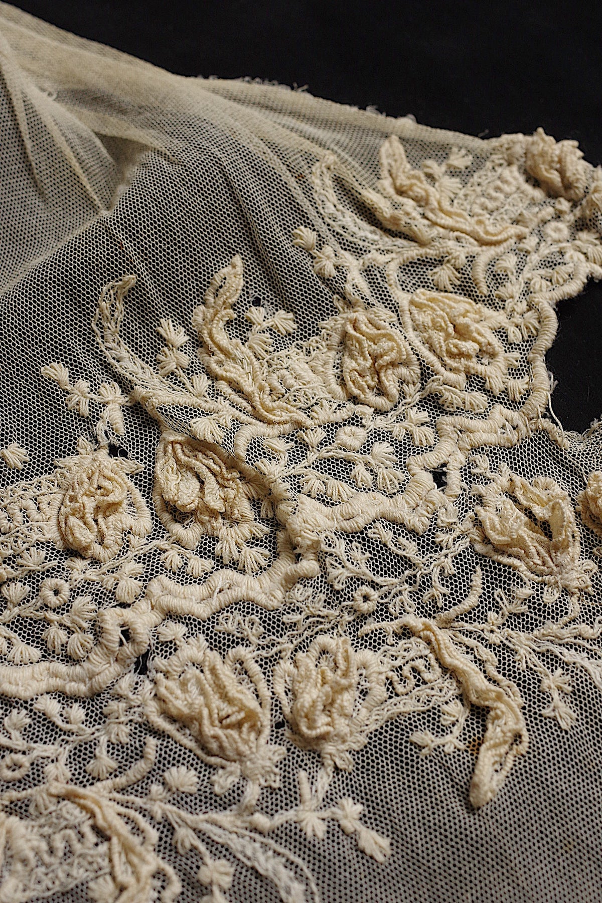 アンティークレース dentelle ancienne 刺繍レースタイ 11