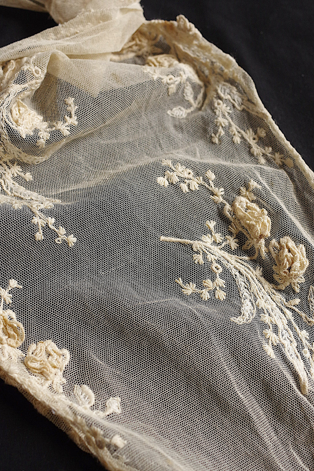 アンティークレース dentelle ancienne 刺繍レースタイ 12
