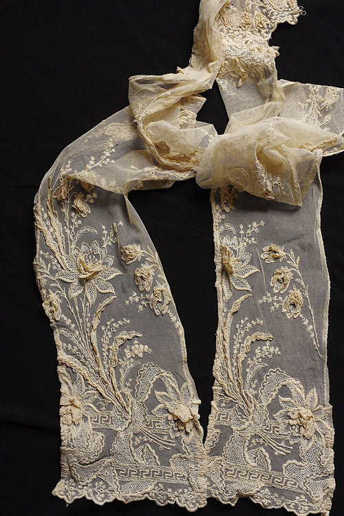 アンティークレース dentelle ancienne 刺繍レースタイ