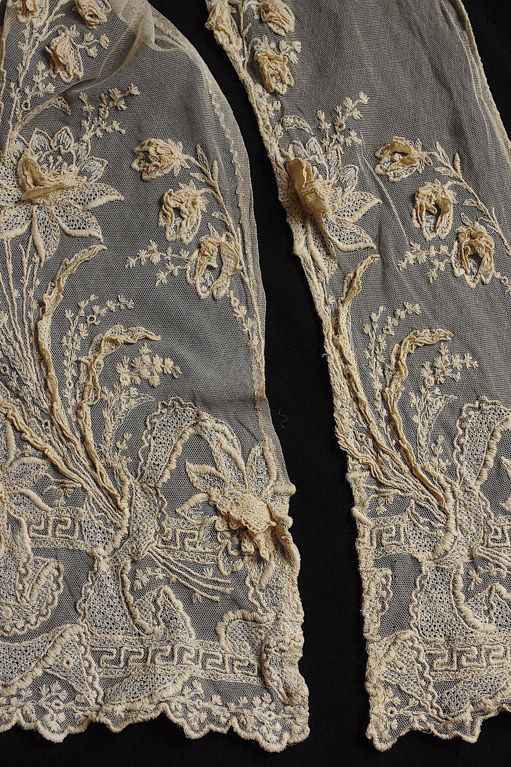 アンティークレース dentelle ancienne 刺繍レースタイ 6
