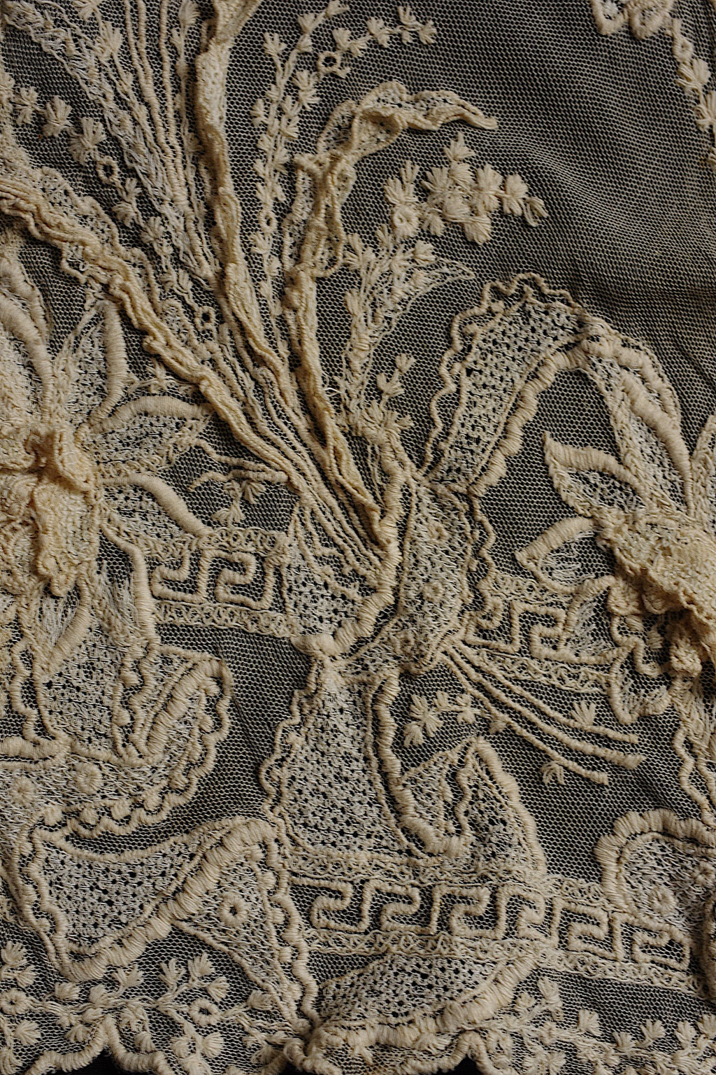 アンティークレース dentelle ancienne 刺繍レースタイ 7