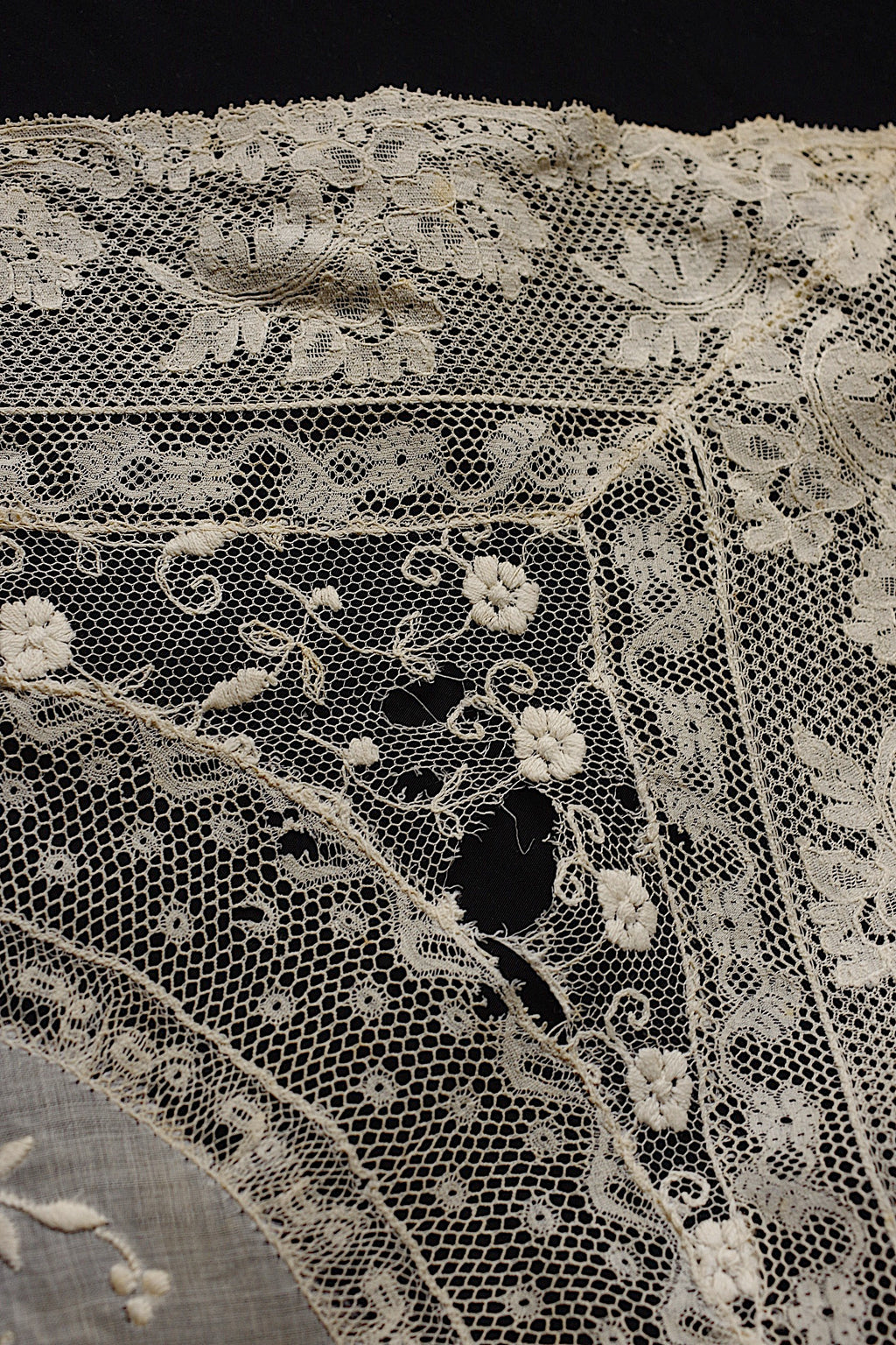 アンティークレース dentelle ancienne 刺繍クロス 素材用 13
