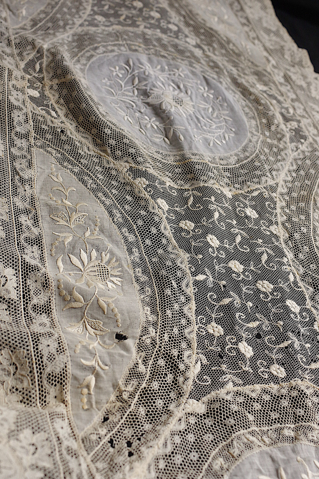 アンティークレース dentelle ancienne 刺繍クロス 素材用 14