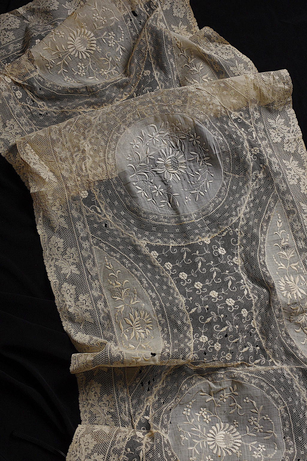 アンティークレース dentelle ancienne 刺繍クロス 素材用