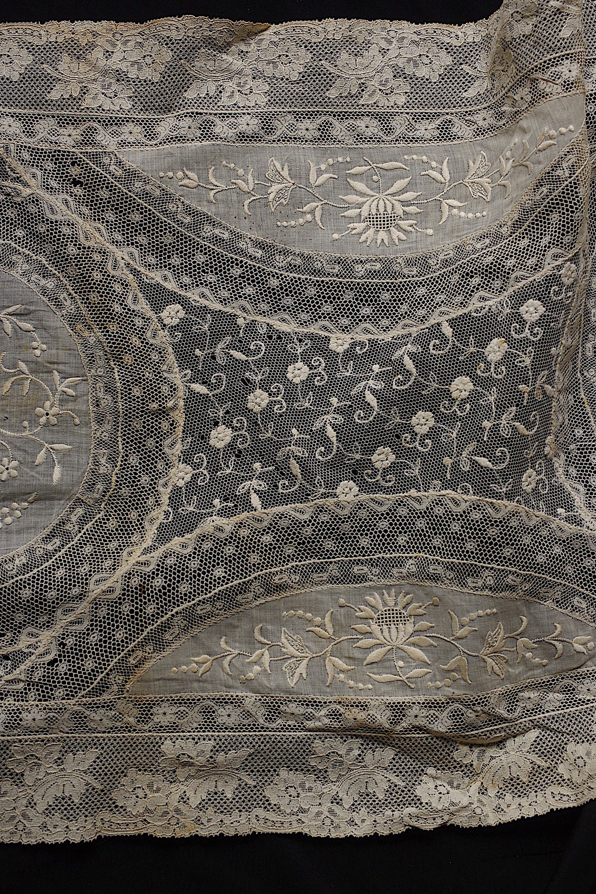 アンティークレース dentelle ancienne 刺繍クロス 素材用 5