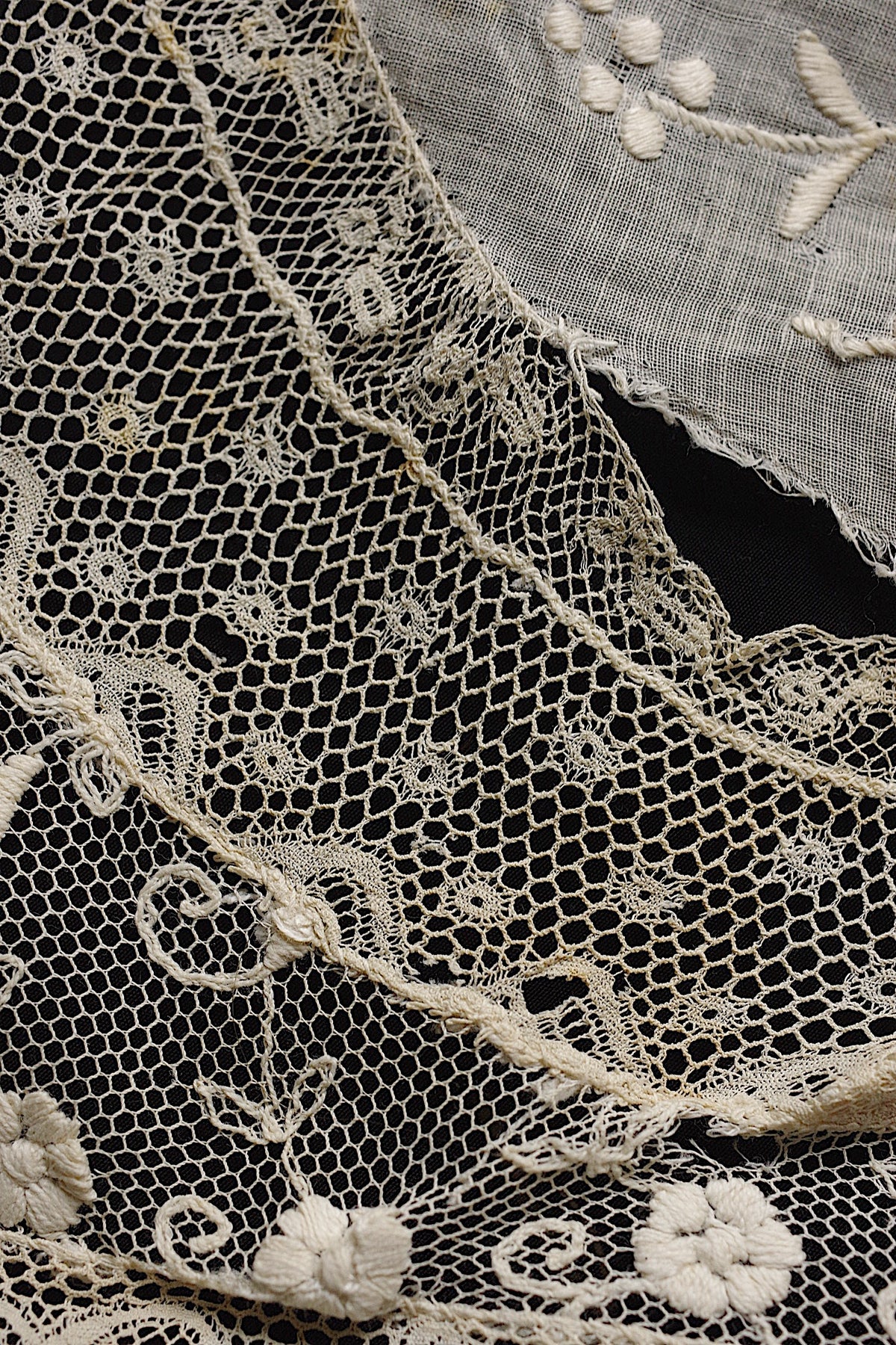 アンティークレース dentelle ancienne 刺繍クロス 素材用 7