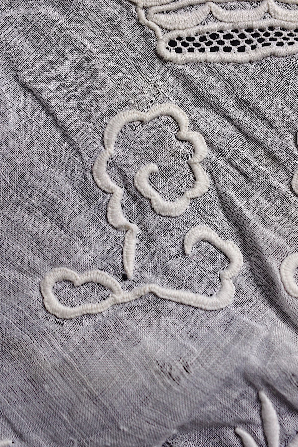 アンティークハンカチ mouchoir ancien 刺繍 2枚 素材用 11
