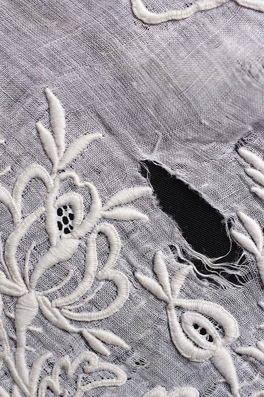 アンティークハンカチ mouchoir ancien 刺繍 2枚 素材用 12
