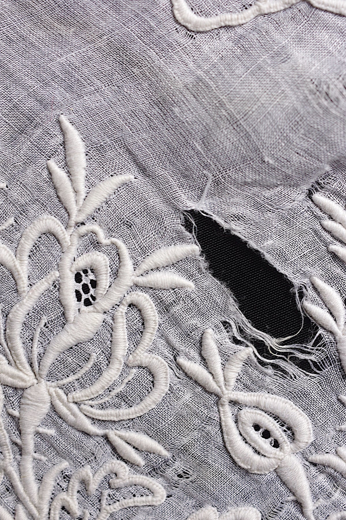 アンティークハンカチ mouchoir ancien 刺繍 2枚 素材用 12