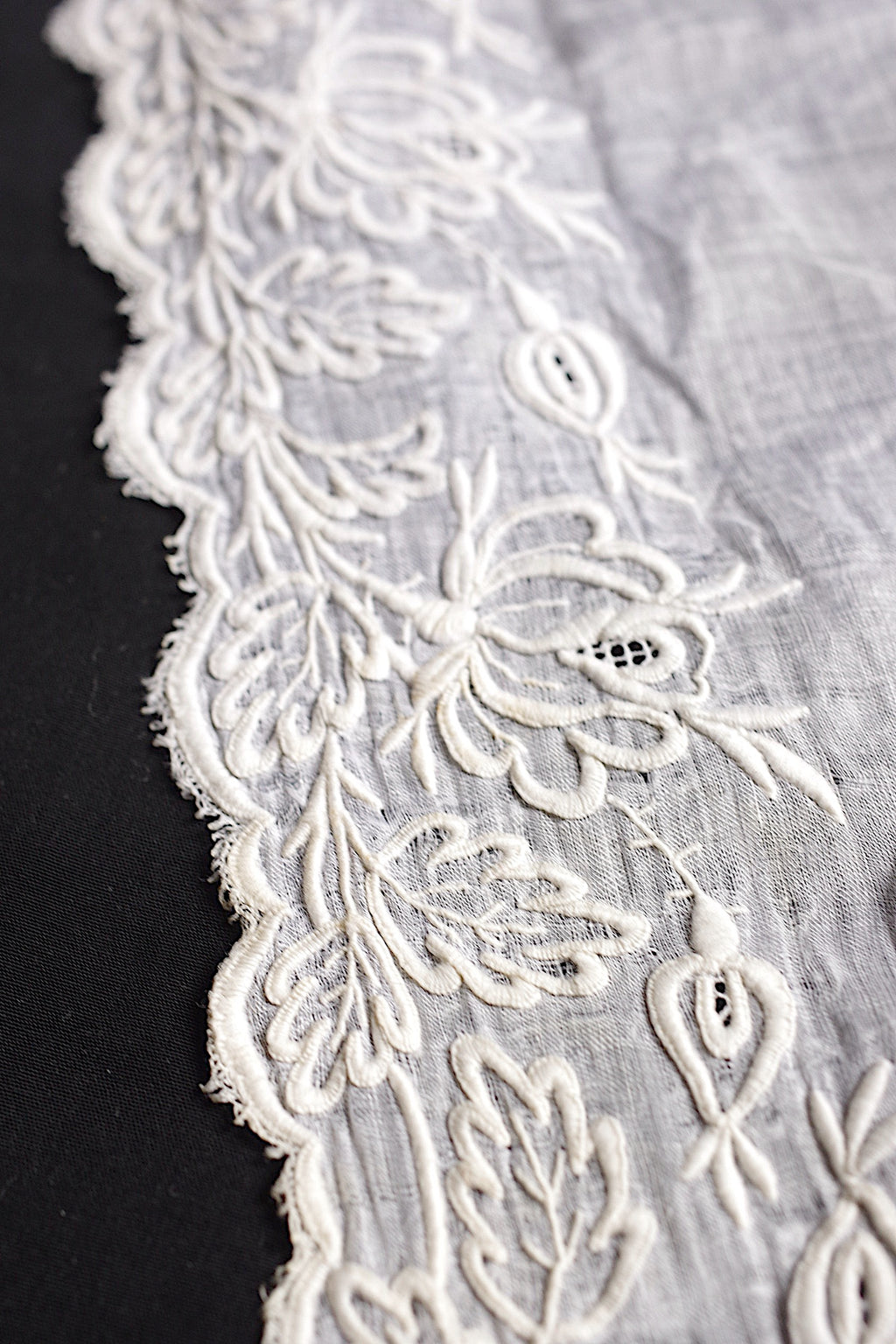 アンティークハンカチ mouchoir ancien 刺繍 2枚 素材用 14