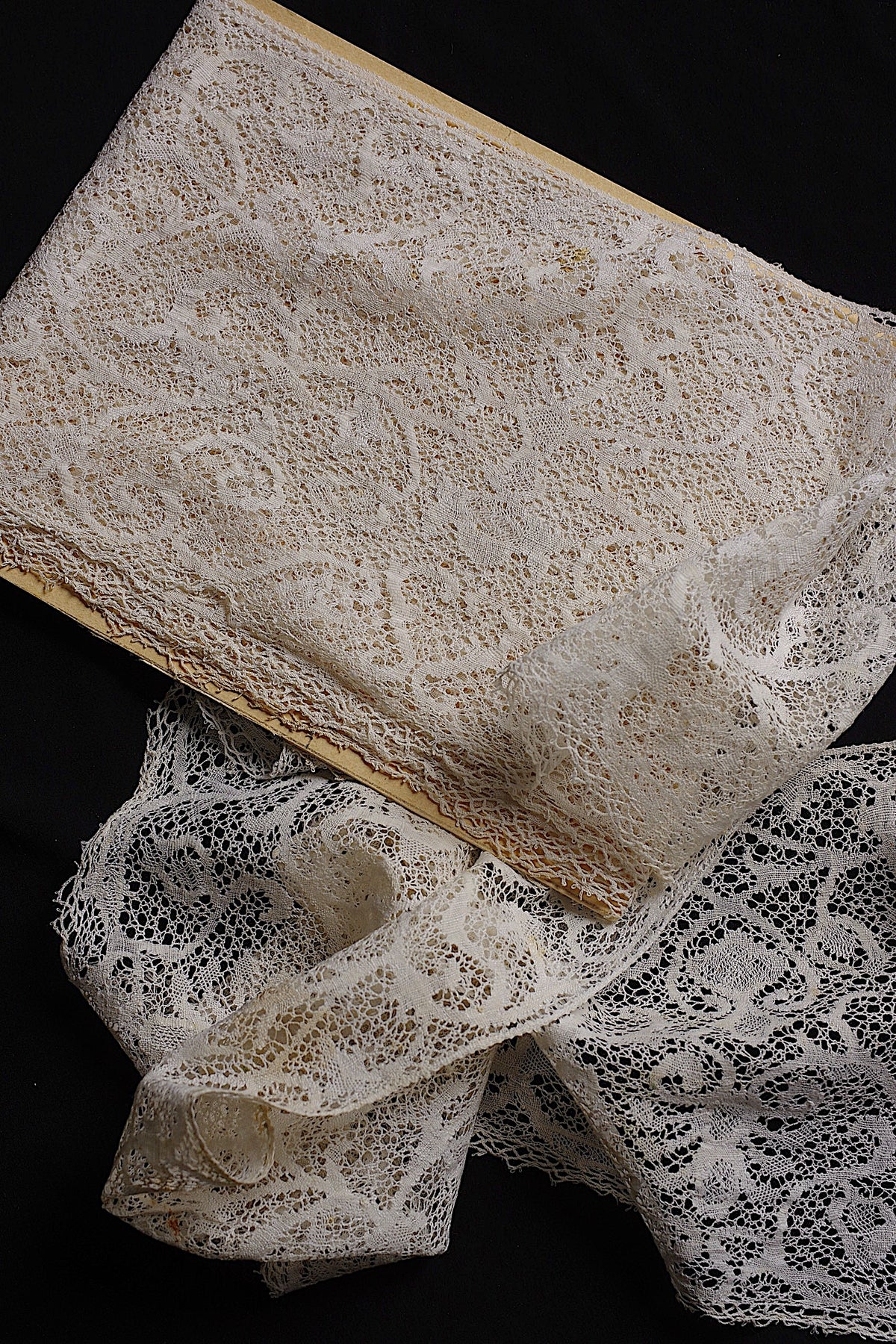 アンティークレース dentelle ancienne 幅広ボビンレース 340cm