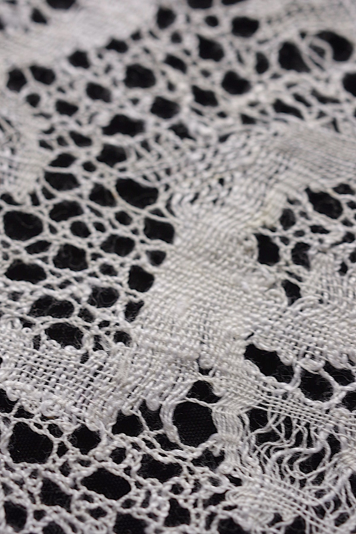 アンティークレース dentelle ancienne 幅広ボビンレース 340cm 9