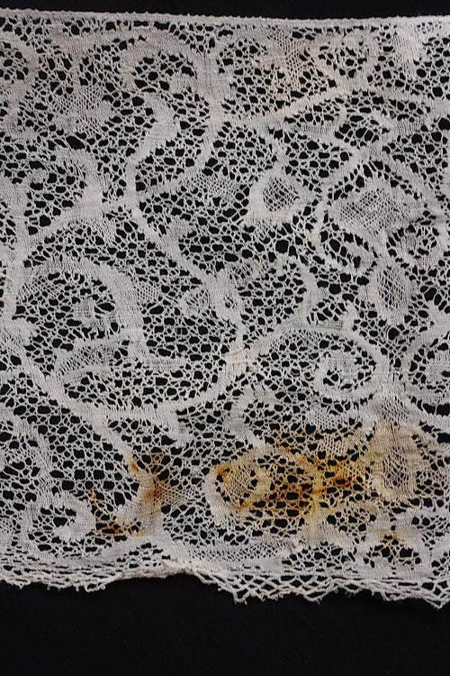 アンティークレース dentelle ancienne 幅広ボビンレース 340cm 2